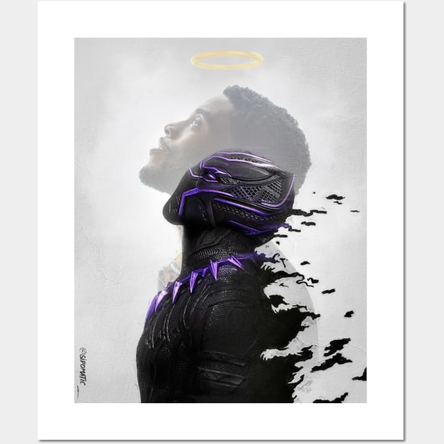Black panther tribute Wall Art by sidomatic